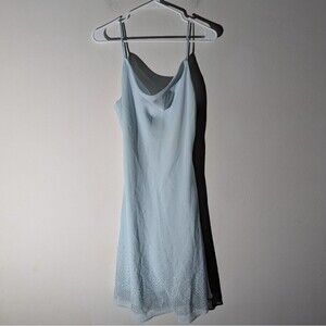 Vintage Deadstock Dollar Y2K/90s Slinky Drape Neck Midi Slip Dress